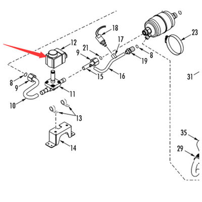 Thermo King RV200 oryginalna cewka elektronoidowa ogrzewająca Model 415047 12V 415051 24V
