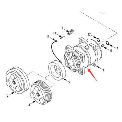 Oryginalny model sprężarki 1021118IRM dla Thermo King RV200