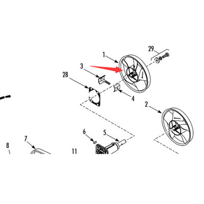 Thermo King T-880Pro oryginalna łopatka wentylatora parownika, model 781307/781306, kolor biały/czarny