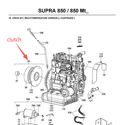 Części zamienne 50-01171-21 dostępne dla sprzęgła supra 550/ 850 oasis 150