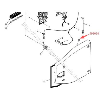 998024 Pokrywa silnika agregatu chłodniczego THERMO KING dostępna dla T-600/800/1000M T-680/780/880/1080E/Pro, części zamienne.