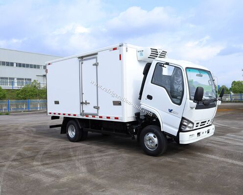 Isuzu 100p Japonia Marka Ciężarówka podwozie z 4,1 metra długości chłodnicy z THERMO KING chłodnicy RV380V 4X2 Mini 3tons 2 Ton Freezer Chłodnicy